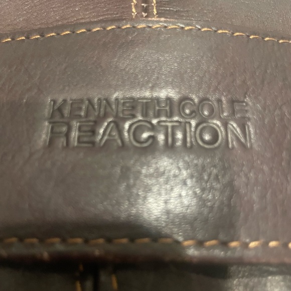 Kenneth Cole Brown Leather Messenger Bag - Picture 11 of 16